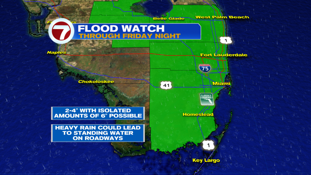 Flood Watch through Friday Evening WSVN 7News Miami News, Weather