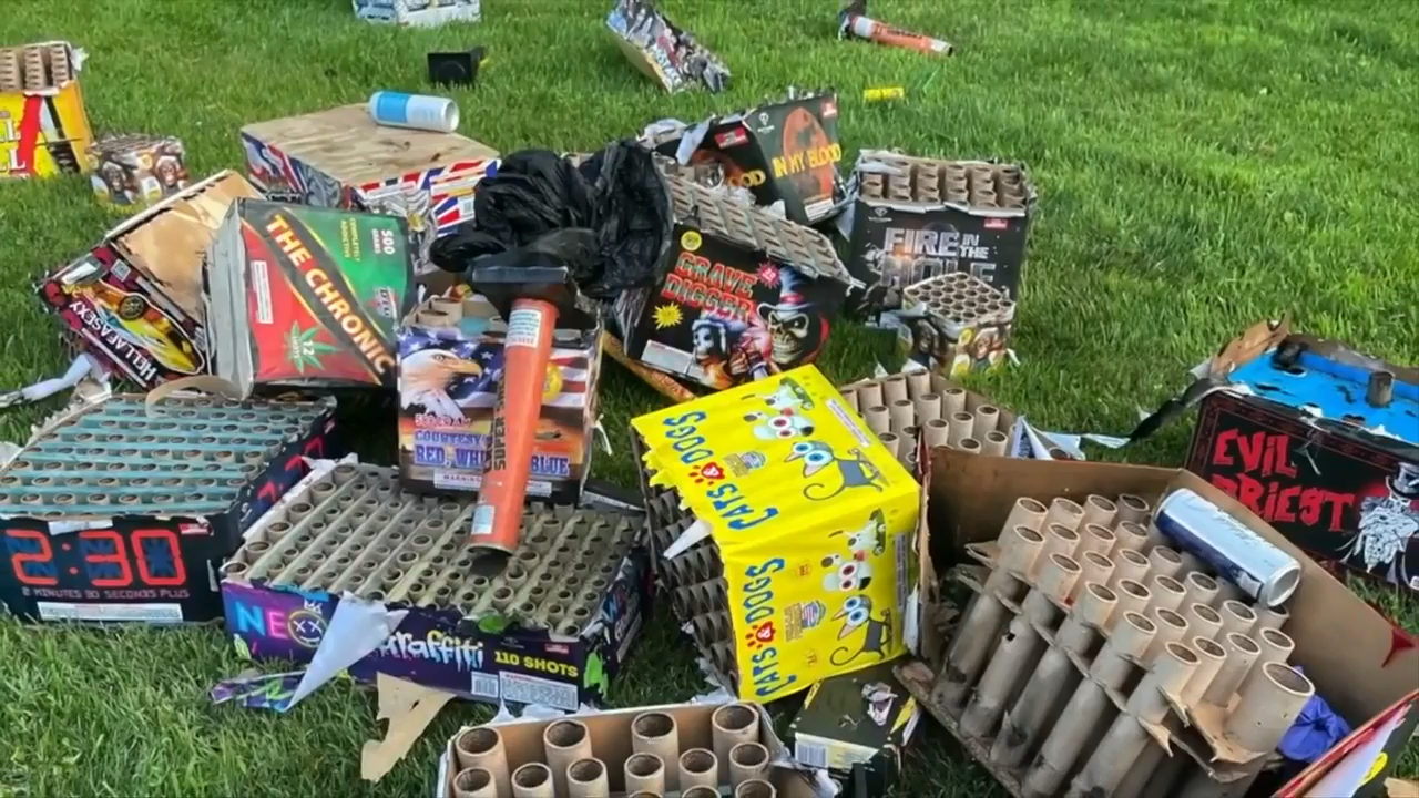 A fireworks explosion in western Michigan killed 1 woman and injured 9