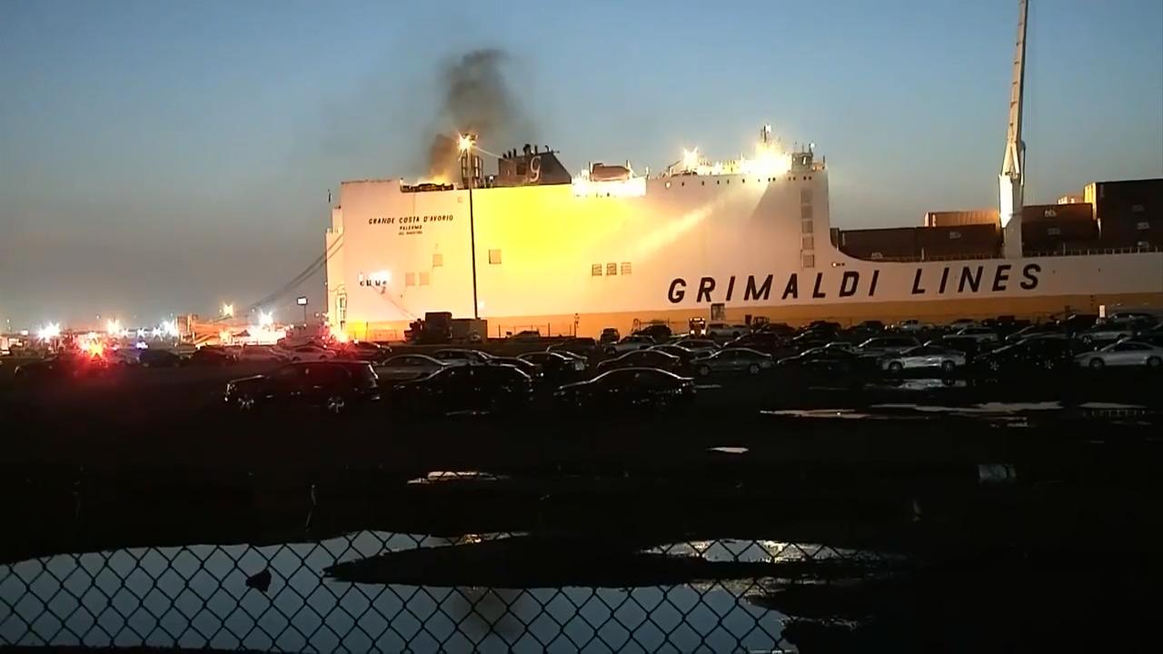 2 New Jersey firefighters died battling a blaze deep in a ship carrying ...