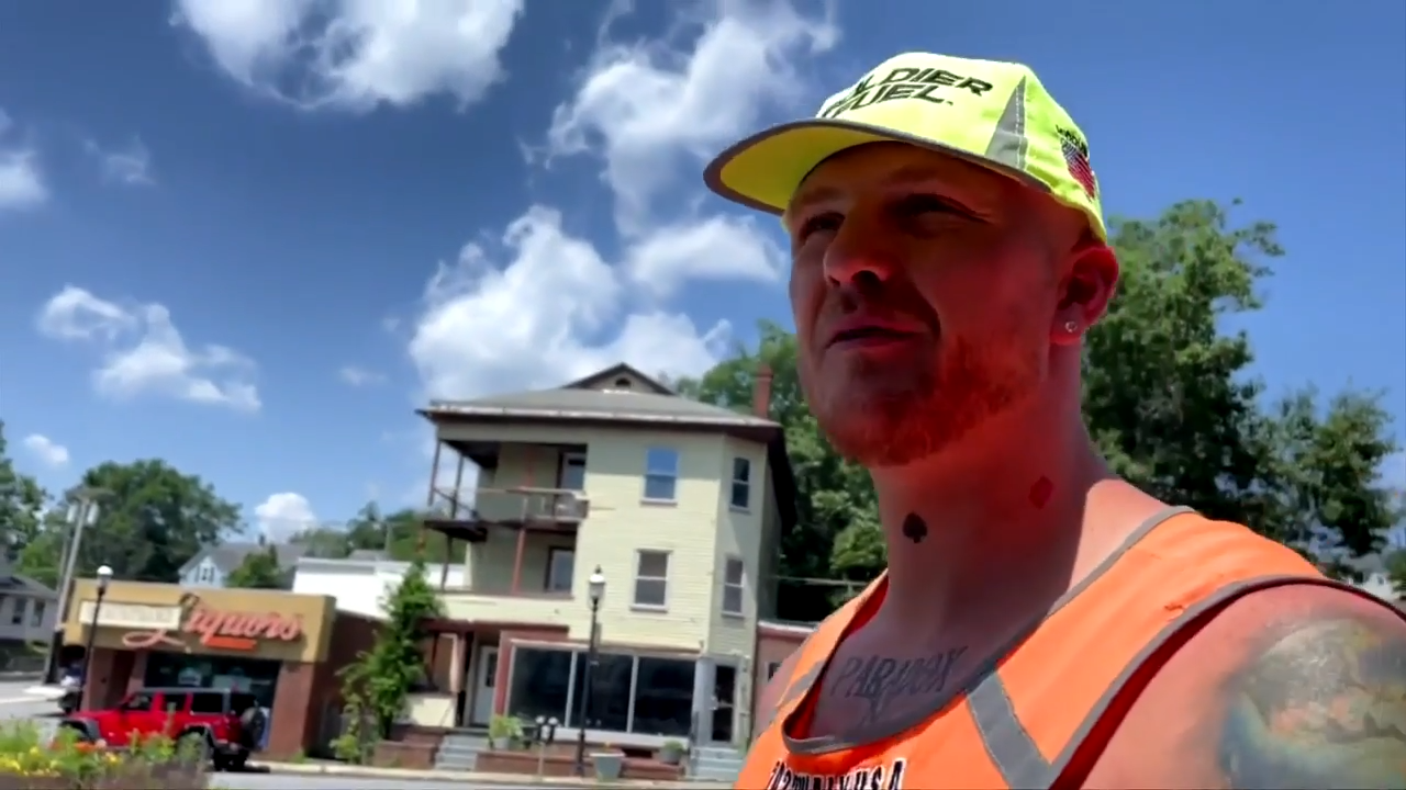 Maine veteran Matt Dyer sets out to walk across the United States