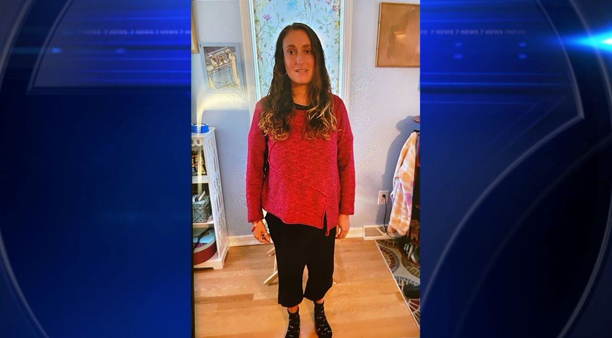 A Massachusetts woman who was missing for a week was found stuck in the