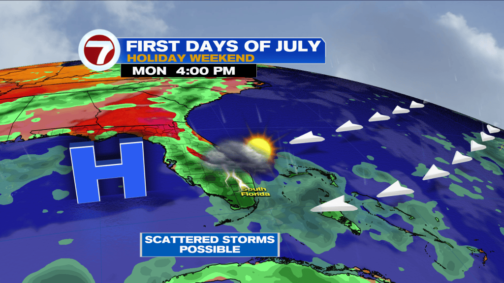 More Steamy Storms for the Holiday Weekend - WSVN 7News | Miami News ...