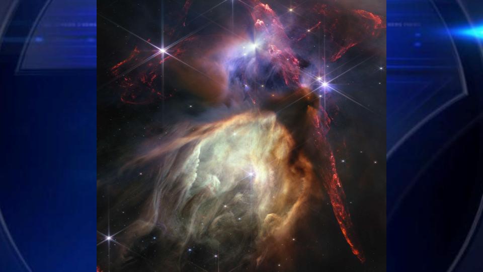 Webb telescope shares stunning new image of star birth to mark its