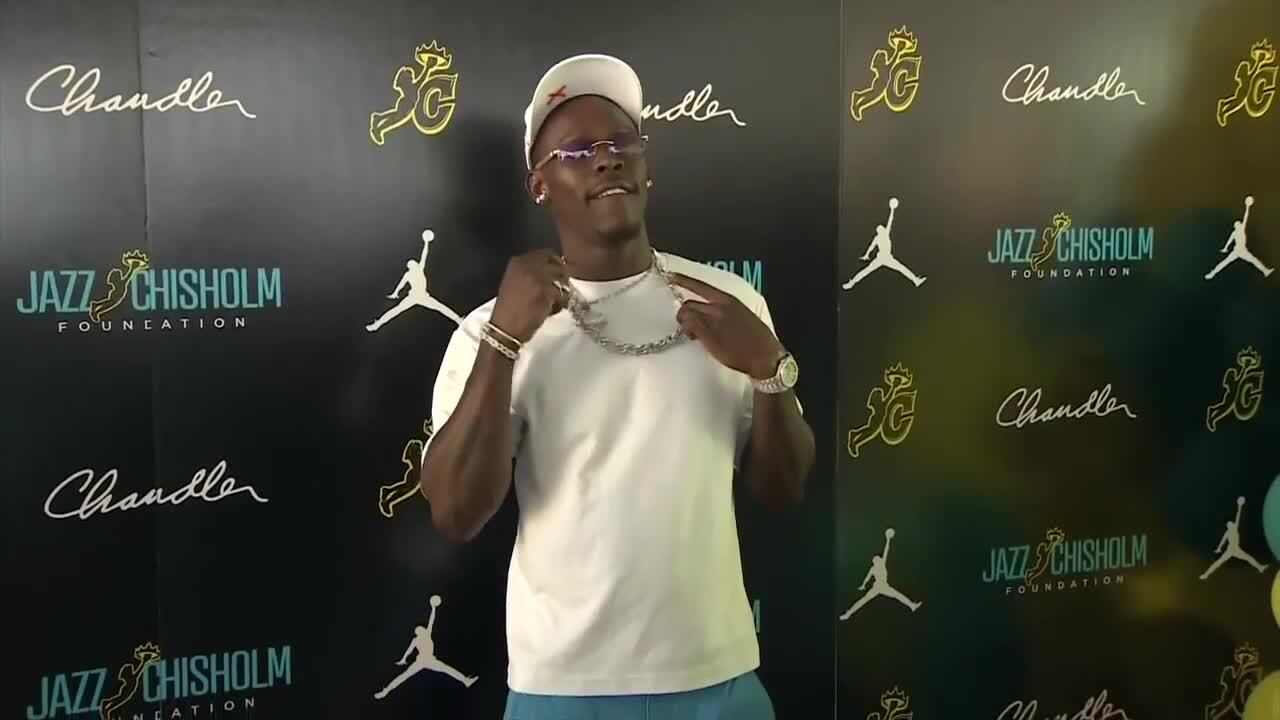 Miami Marlins player Jazz Chisholm Jr. hosts pink carpet celebration to encourage start of his new basis – WSVN 7News | Miami News, Temperature, Sporting activities | Fort Lauderdale