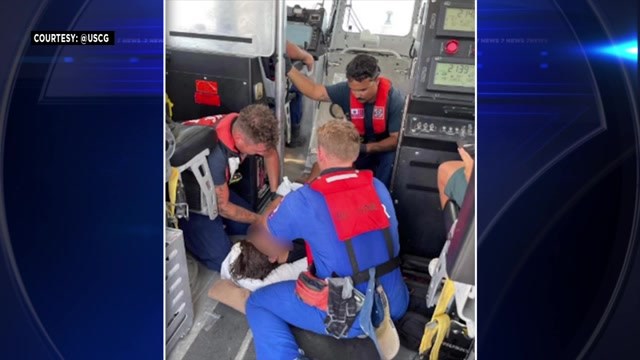 14-year-old boy rescued after falling overboard due to boat crash near ...