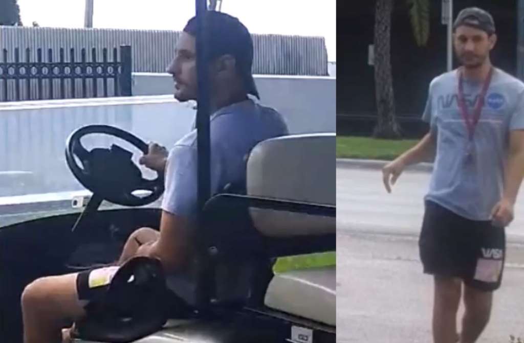 Man Caught On Camera Stealing Golf Cart From North Lauderdale Cemetery Wsvn 7news Miami News