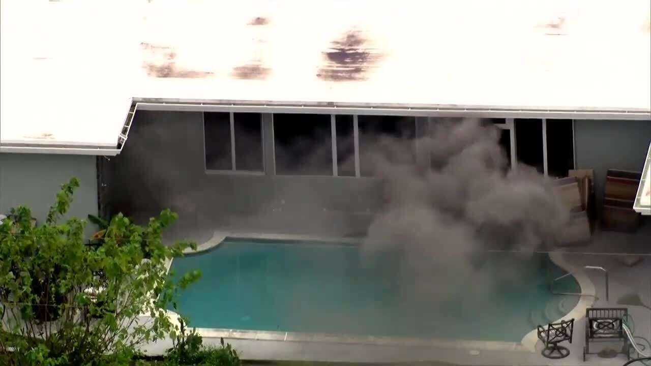No injuries reported after home goes up in flames in Plantation - WSVN ...