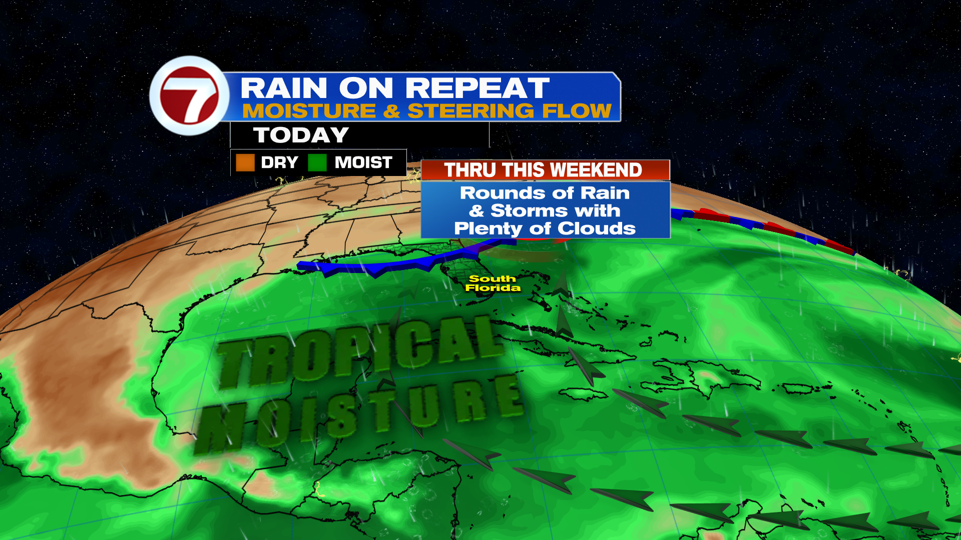 Staying Soggy and Unsettled into this Weekend - WSVN 7News | Miami News ...