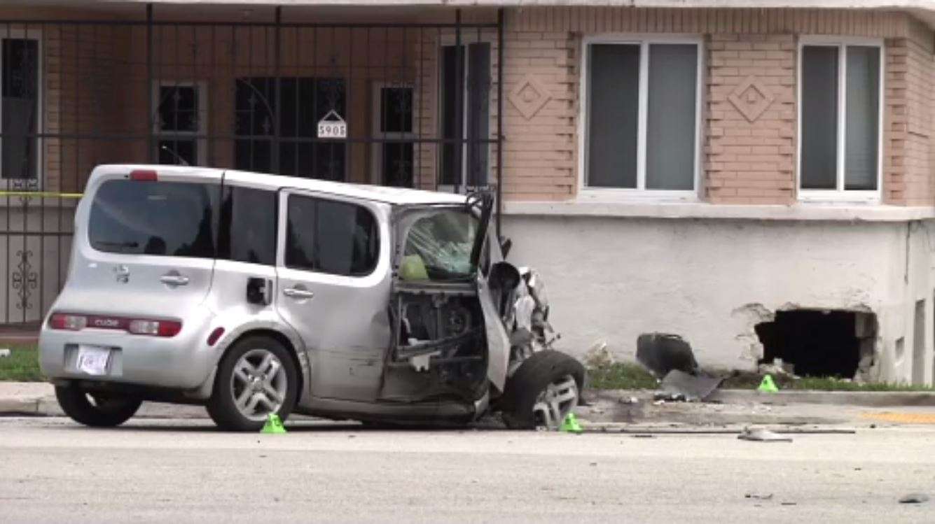 Man killed after car hits utility pole, slams into house in SW Miami ...