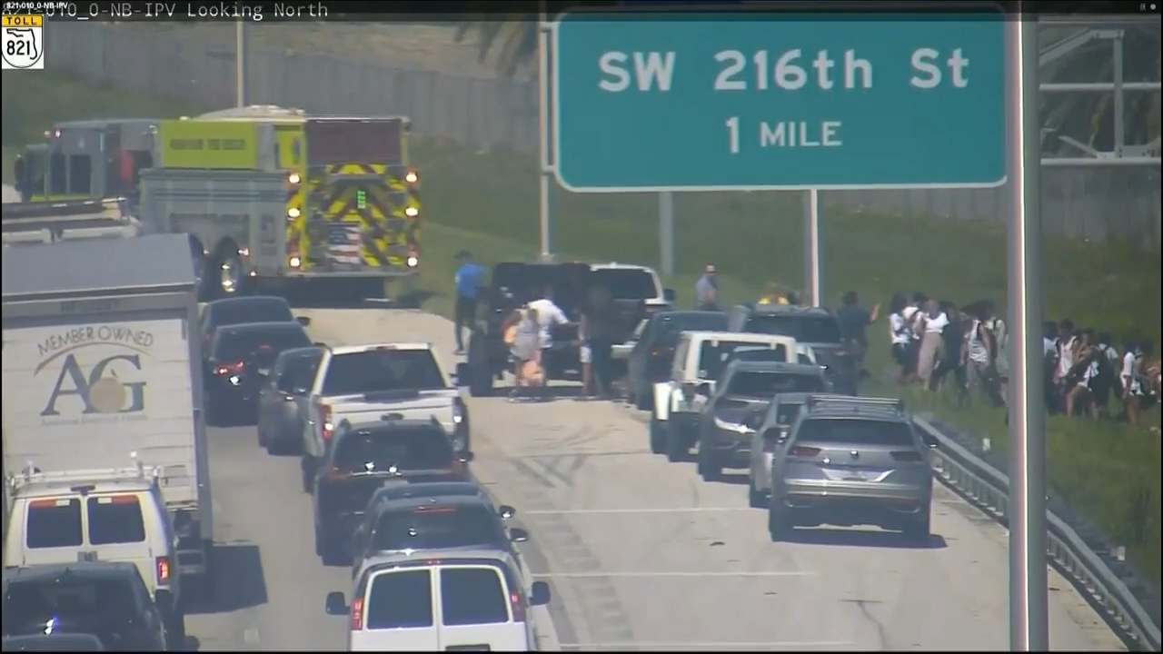 Students and staff evacuated after school bus catches fire on Turnpike ...