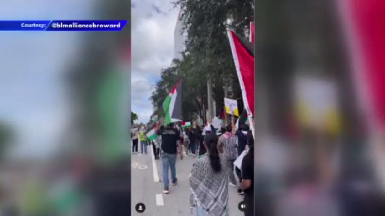 Protesters in Fort Lauderdale call for ceasefire in Gaza amid IsraelHamas war  WSVN 7News  Miami News Weather Sports  Fort Lauderdale Protesters in Fort Lauderdale call for ceasefire in Gaza amid IsraelHamas war  WSVN 7News  Miami News Weather Sports  Fort Lauderdale