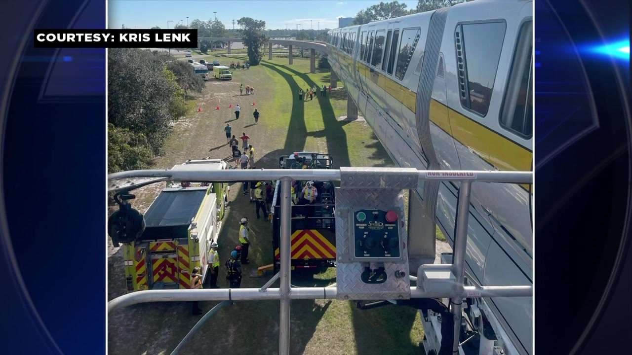 Disney World visitors safely evacuated after monorail mishap - WSVN 7News | Miami News, Weather, Sports - Vimarsana News