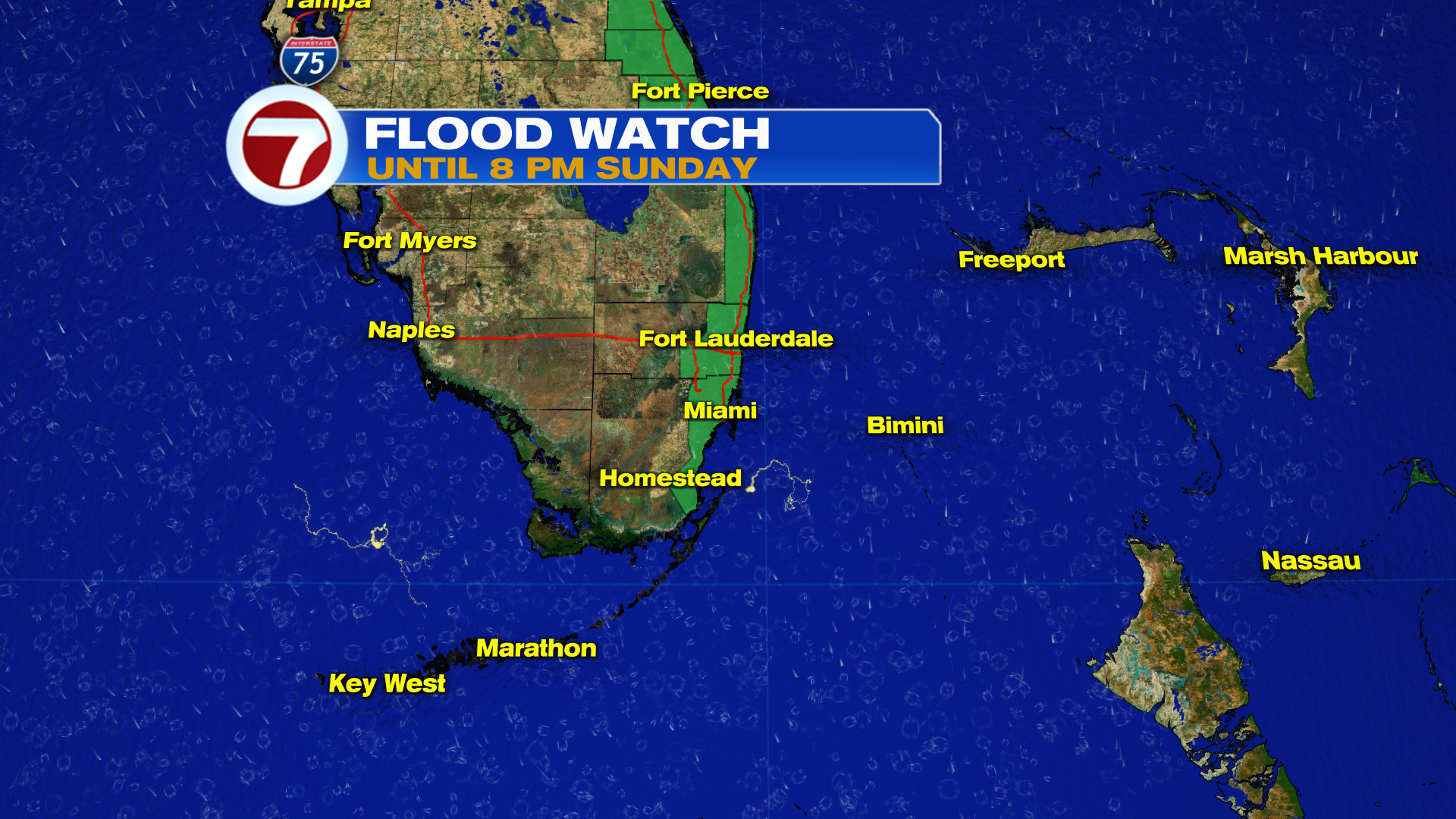 Flood Watch in Effect this Sunday - WSVN 7News | Miami News, Weather ...