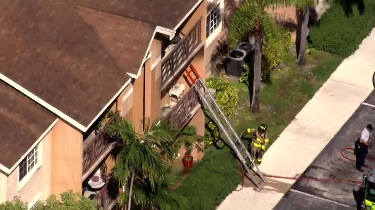No injuries reported after fire erupts at apartment in NW Miami-Dade ...