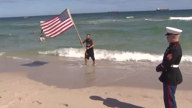 Tennessee runner completes 3,600-mile cross-country marathon on Fort Lauderdale Beach in honor of US vets - WSVN 7News | Miami News, Weather, Sports - Vimarsana News