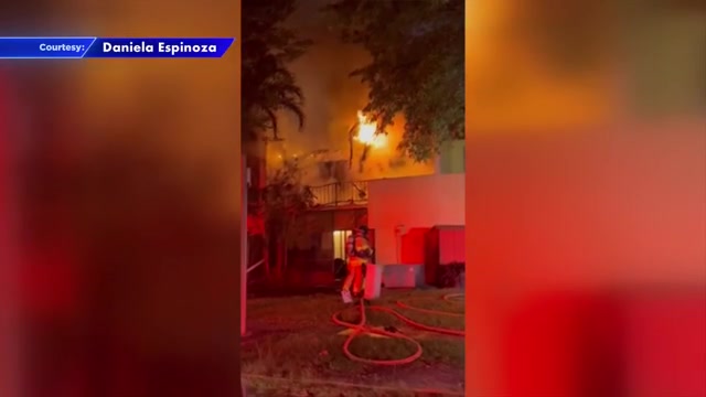 Crews put out fire on 2nd floor of Kendale Lakes apartment building; no ...