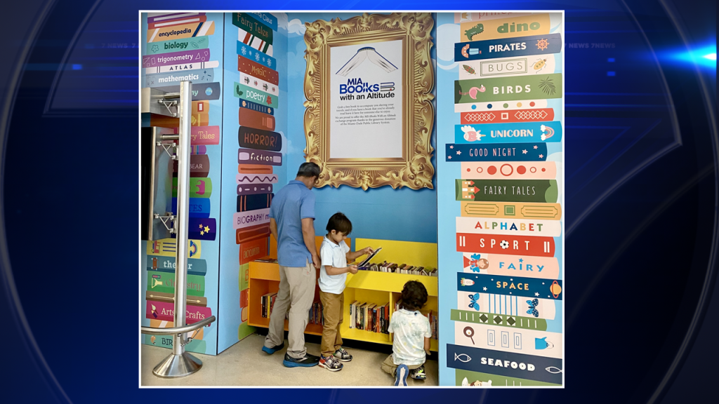 Miami International Airport launches free library book exchange for travelers – WSVN 7News | Miami News, Weather, Sports