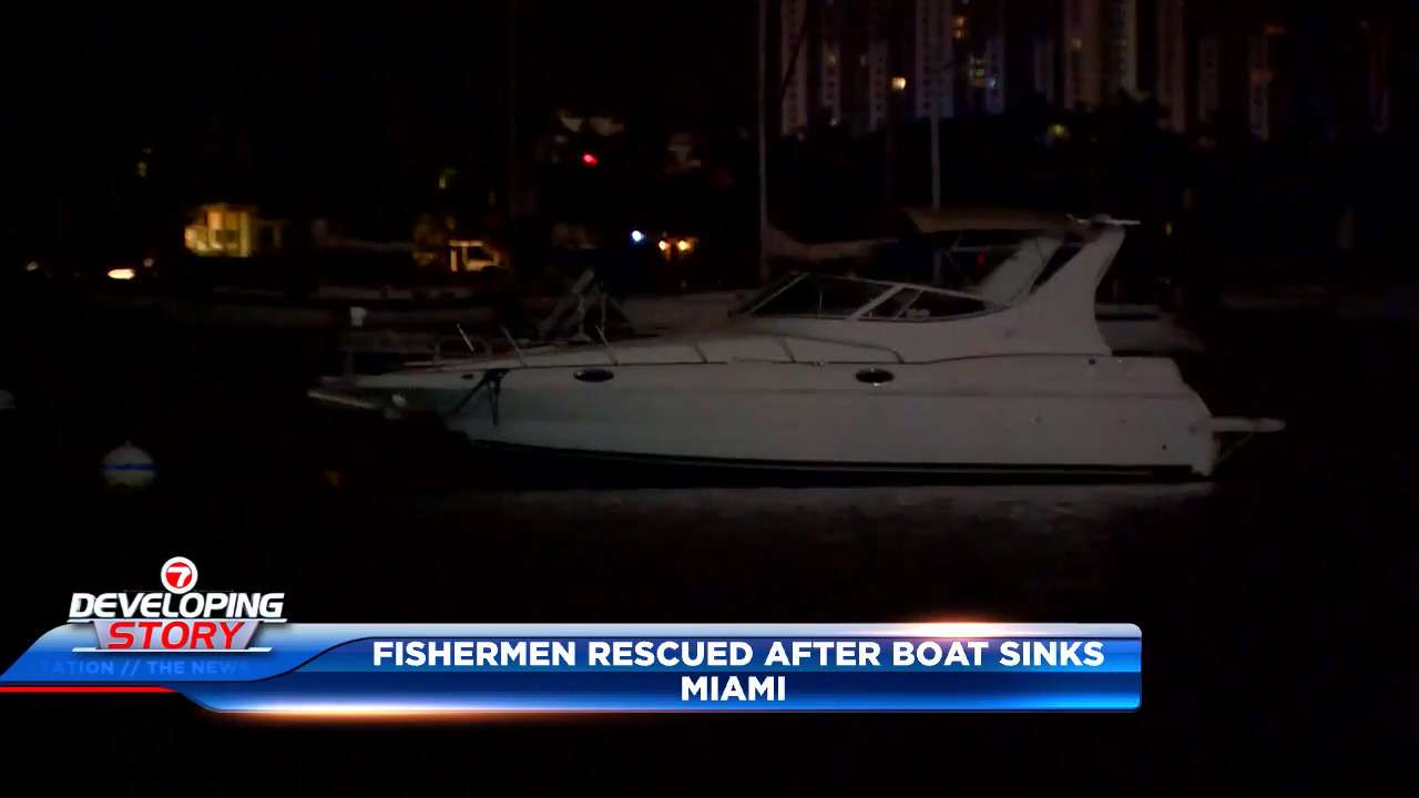 Miraculous rescue after boat sinks off Miami coast; 4 fishermen saved - WSVN 7News | Miami News, Weather, Sports - Vimarsana News