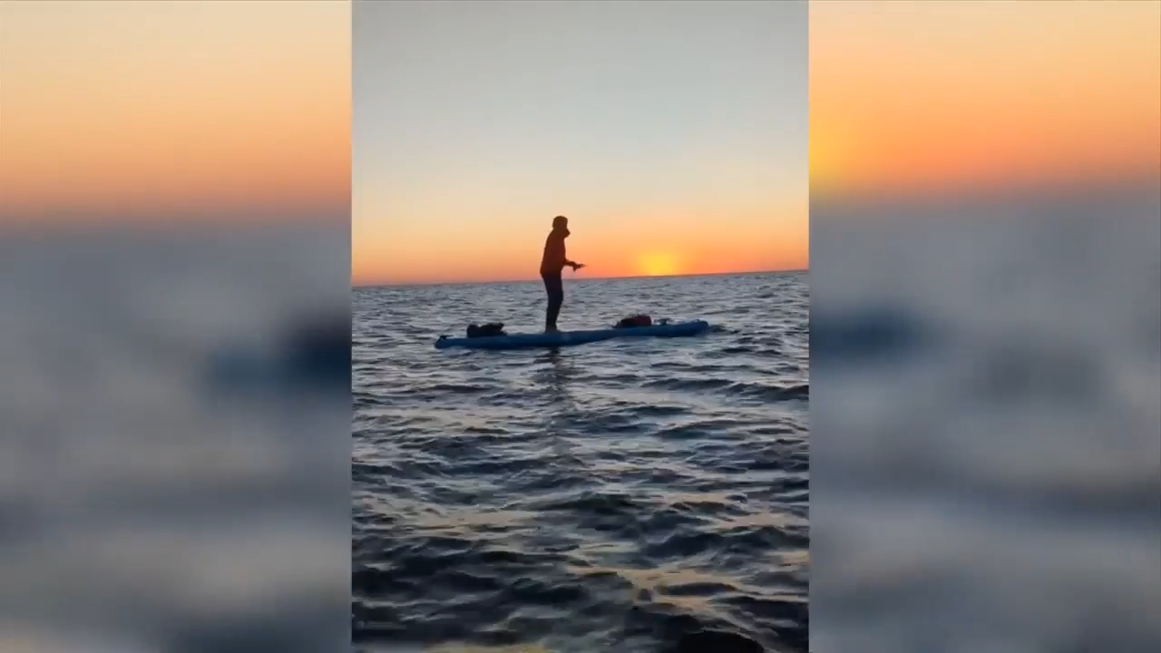 2 Florida men paddle across Lake Okeechobee to bring awareness to