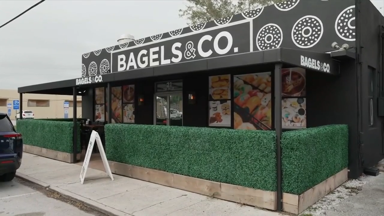 Celebrate the circle in its favorite food form Bagel at Bagel & Co