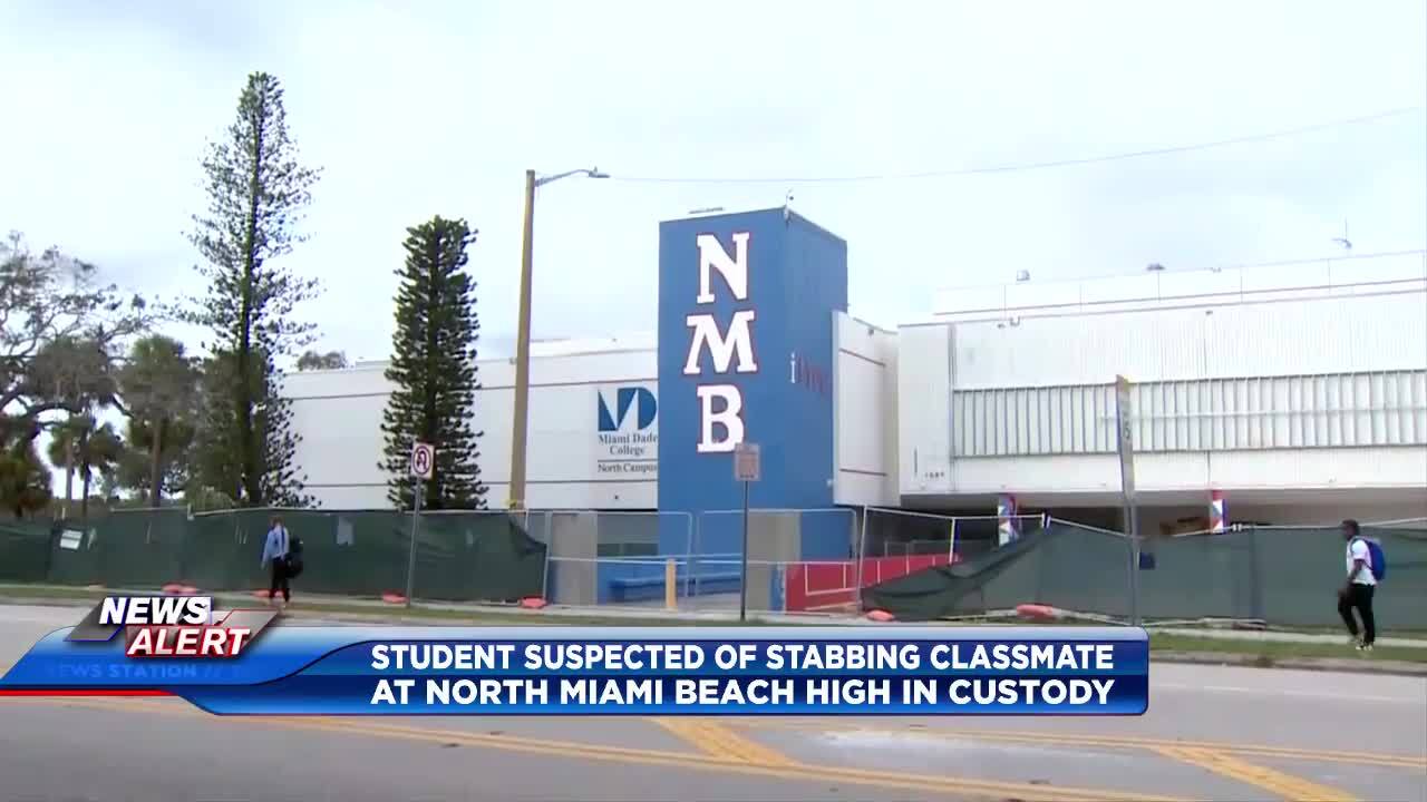 Suspected stabber turns self in following altercation at North Miami Beach Senior High School – WSVN 7News | Miami News, Weather, Sports