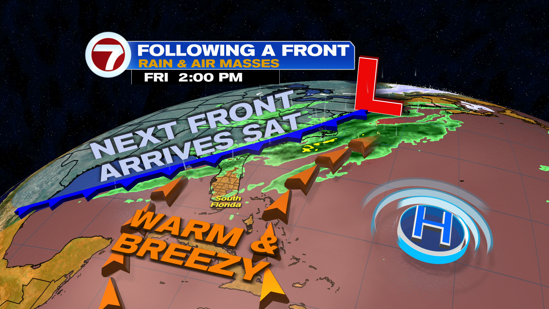 Warming Winds Ahead of Next Front - WSVN 7News | Miami News, Weather ...