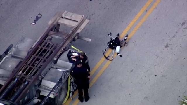 Woman pushing her baby in stroller killed after being struck by dump ...