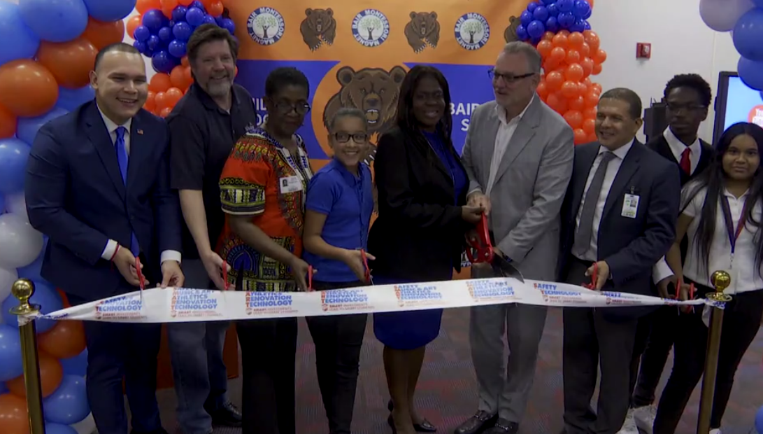 Bair Middle School in Sunrise unveils $1.3 million upgrade with ribbon