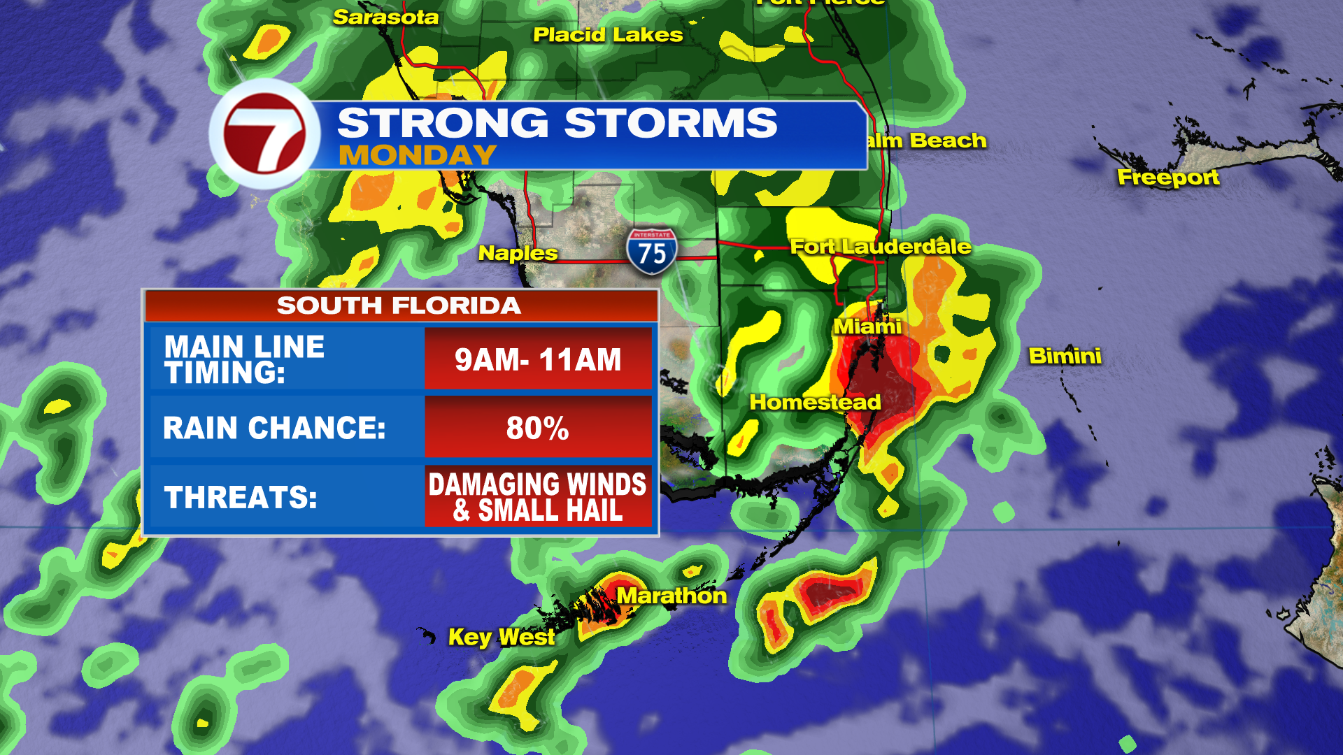 Rounds of Rain & Storms - WSVN 7News | Miami News, Weather, Sports ...