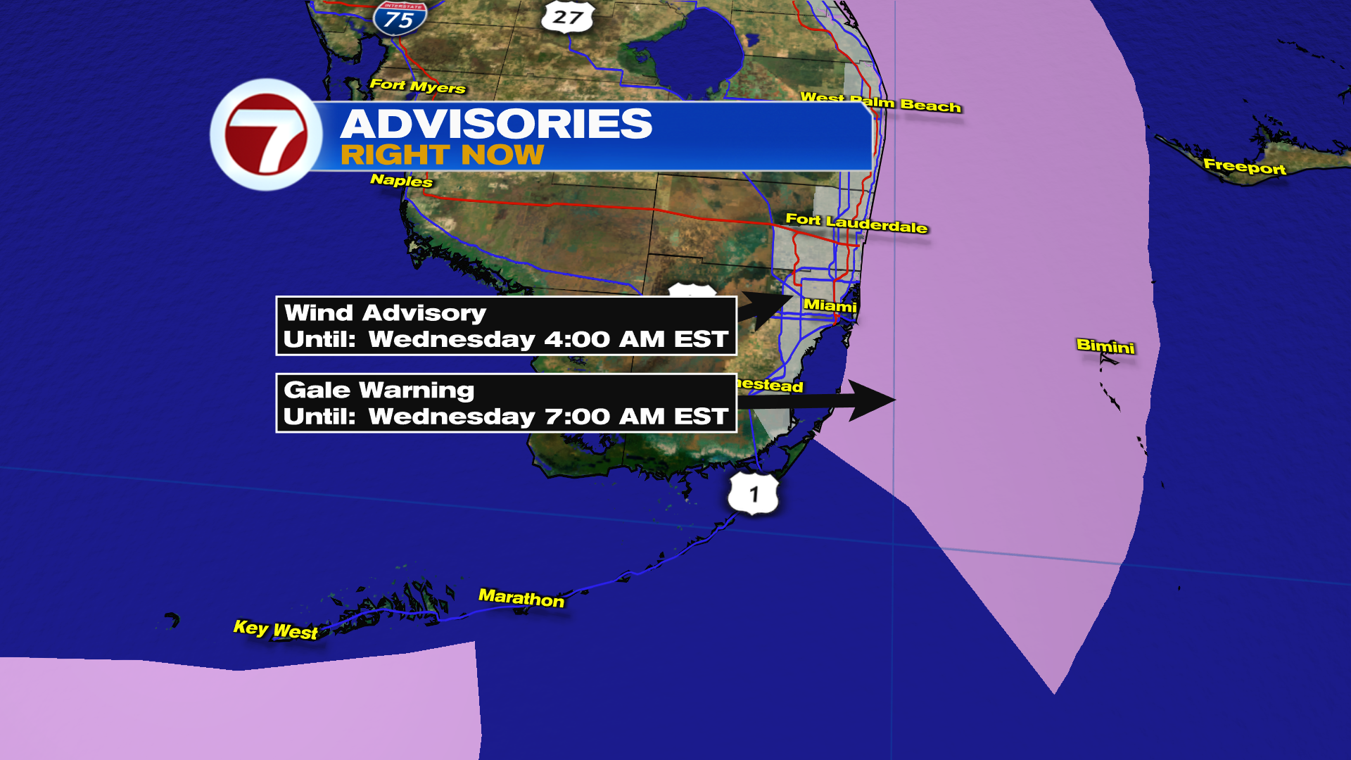 Rounds of Rain & Storms - WSVN 7News | Miami News, Weather, Sports ...