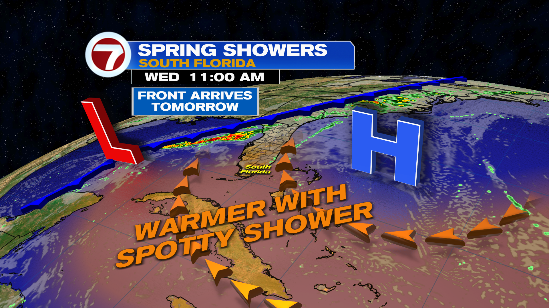Warming Weather Ahead of Next Front Midweek - WSVN 7News | Miami News ...