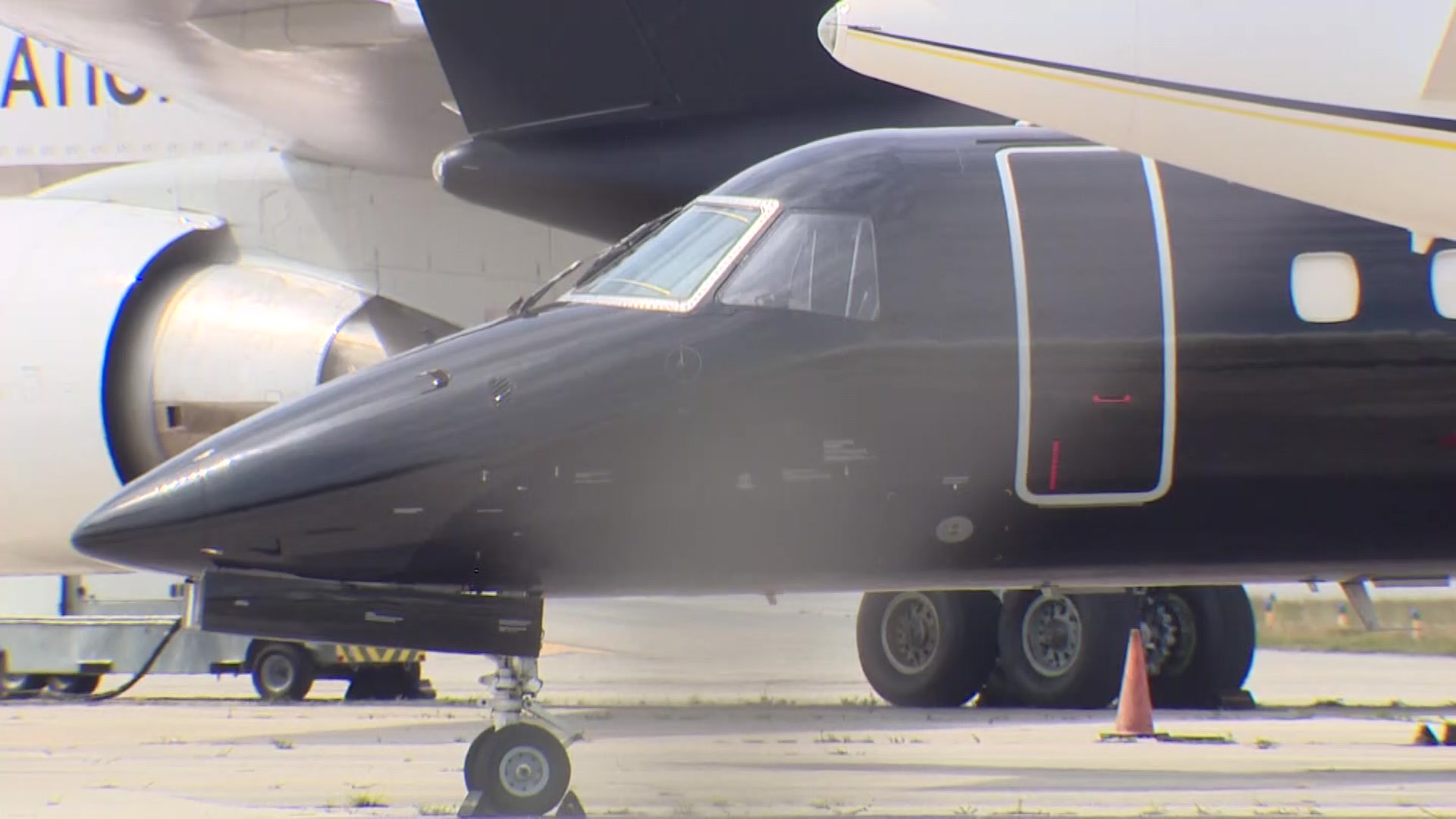 240327 Close up Diddy plane Opa locka ground WSVN 7News Miami News