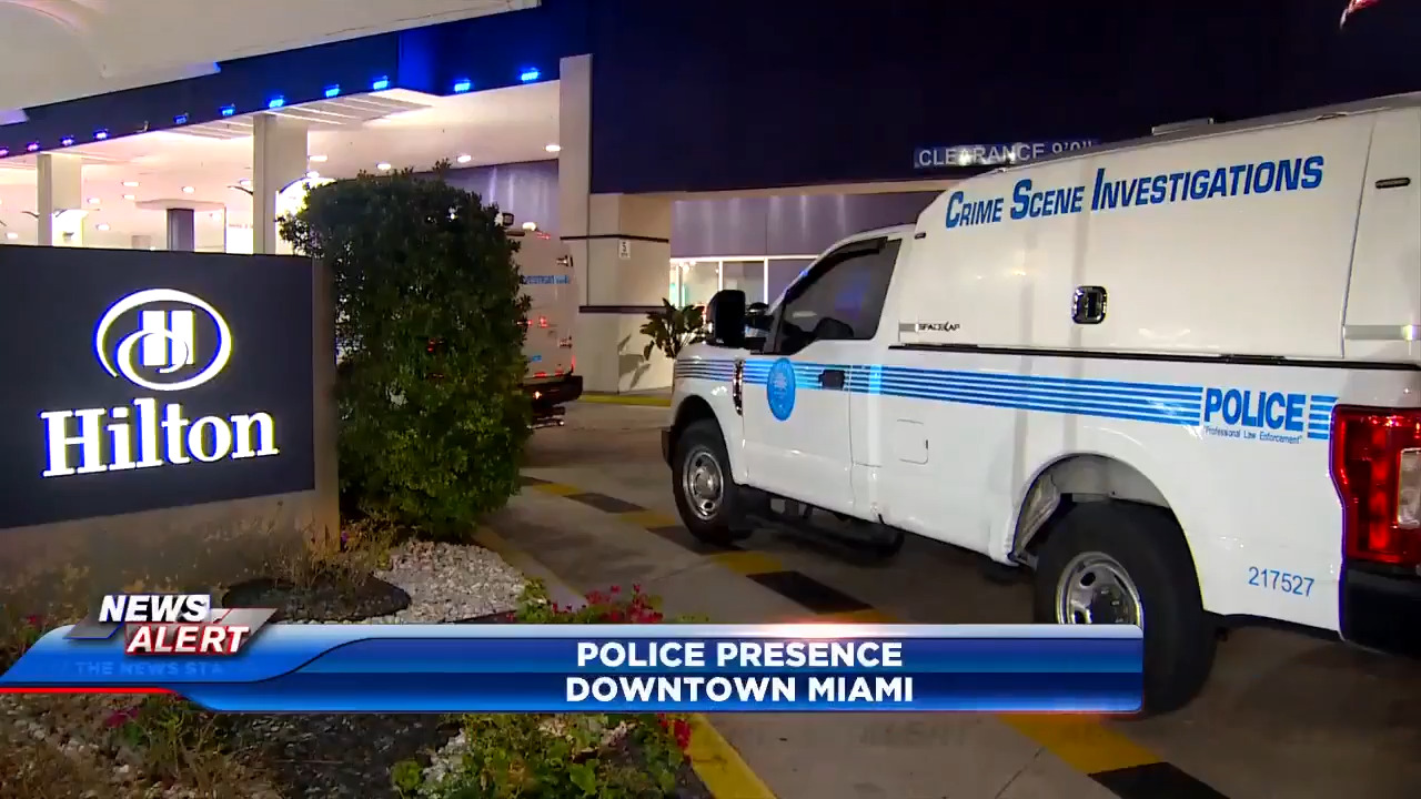 Police investigation underway at Hilton Miami Downtown – WSVN 7News | Miami News, Weather, Sports