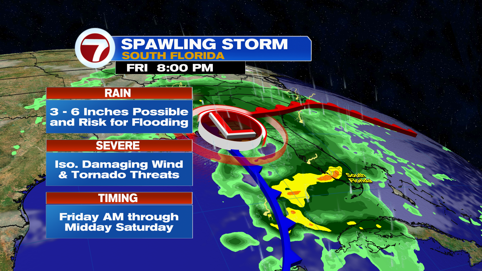 Strong Storms and Risk for Flooding Friday into Saturday - WSVN 7News ...