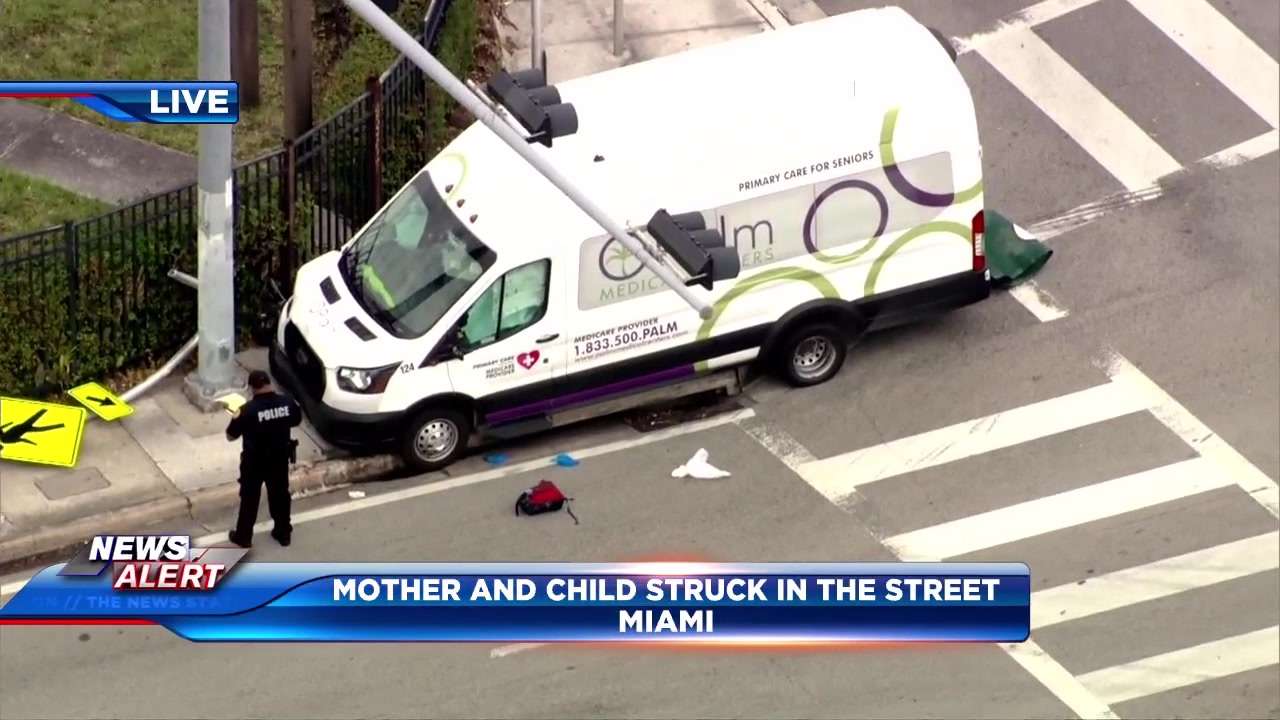 Mother and child hospitalized after being struck by vehicle in Miami ...