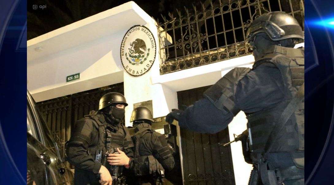 'Outrage against international law': Mexico breaks diplomatic ties with Ecuador over embassy raid - WSVN 7News | Miami News, Weather, Sports - Vimarsana News