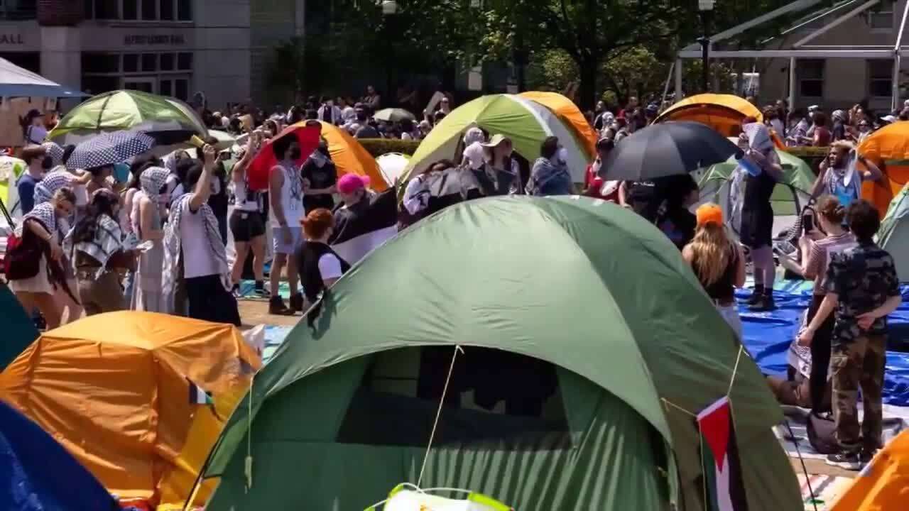 Protesters take over Columbia University's Hamilton Hall in escalation of anti-war demonstrations - WSVN 7News | Miami News, Weather, Sports - Vimarsana News