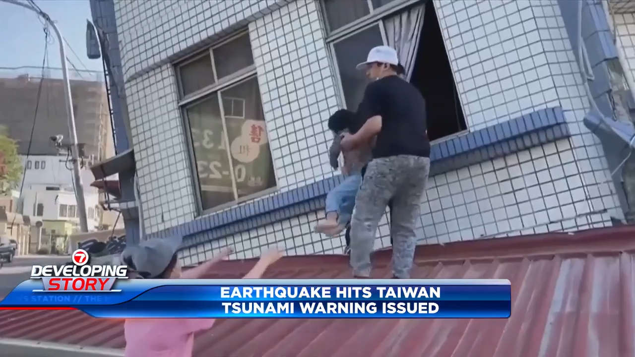 A strong earthquake shakes Taiwan, damaging buildings and causing a small tsunami - WSVN 7News | Miami News, Weather, Sports - Vimarsana News