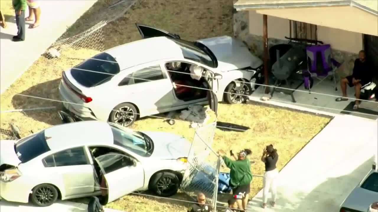 Driver crashes car into a home in Miami Gardens, no injuries reported ...