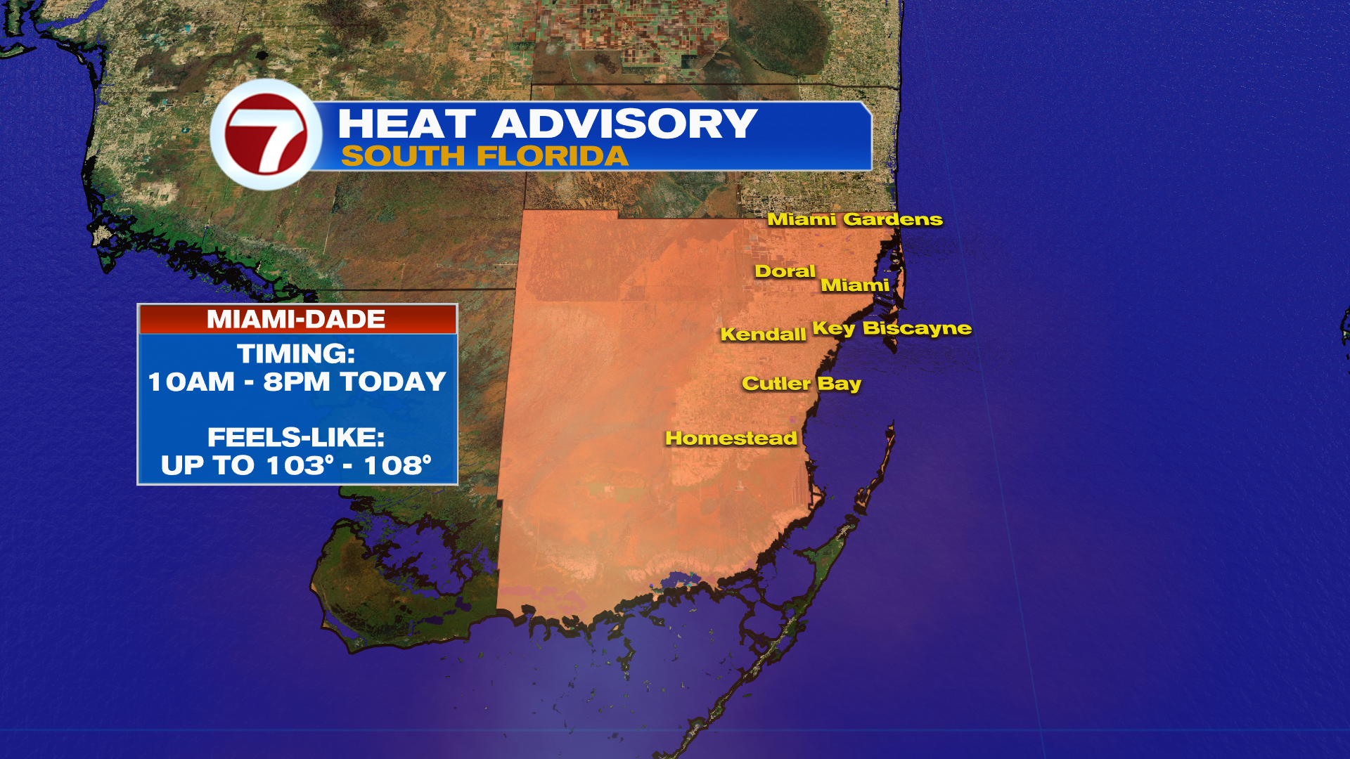 First Heat Advisory of Year Issued - WSVN 7News | Miami News, Weather ...