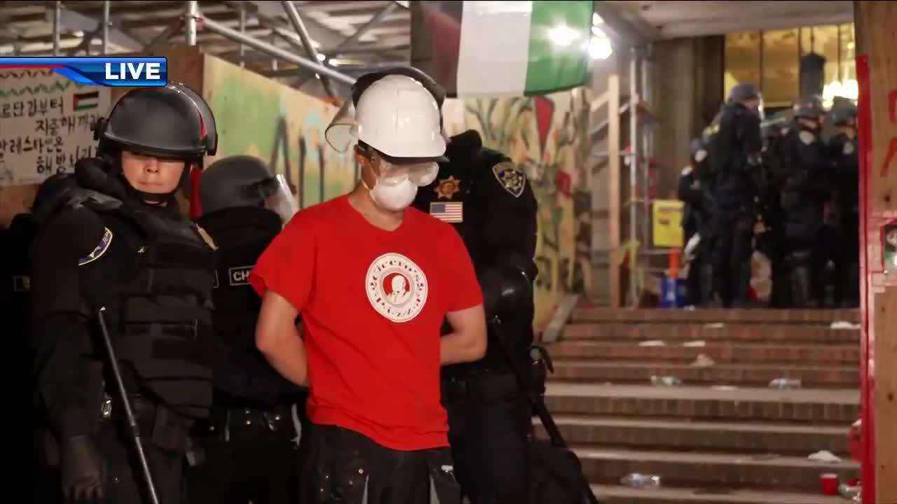 Police make arrests at UCLA in tense clashes with Israel-Hamas war protesters - WSVN 7News | Miami News, Weather, Sports - Vimarsana News