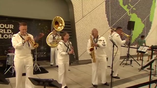 US Navy Band Performs at Frost Science Museum to Kick Off Fleet Week in Miami – WSVN 7News | Miami News, Weather, Sports
