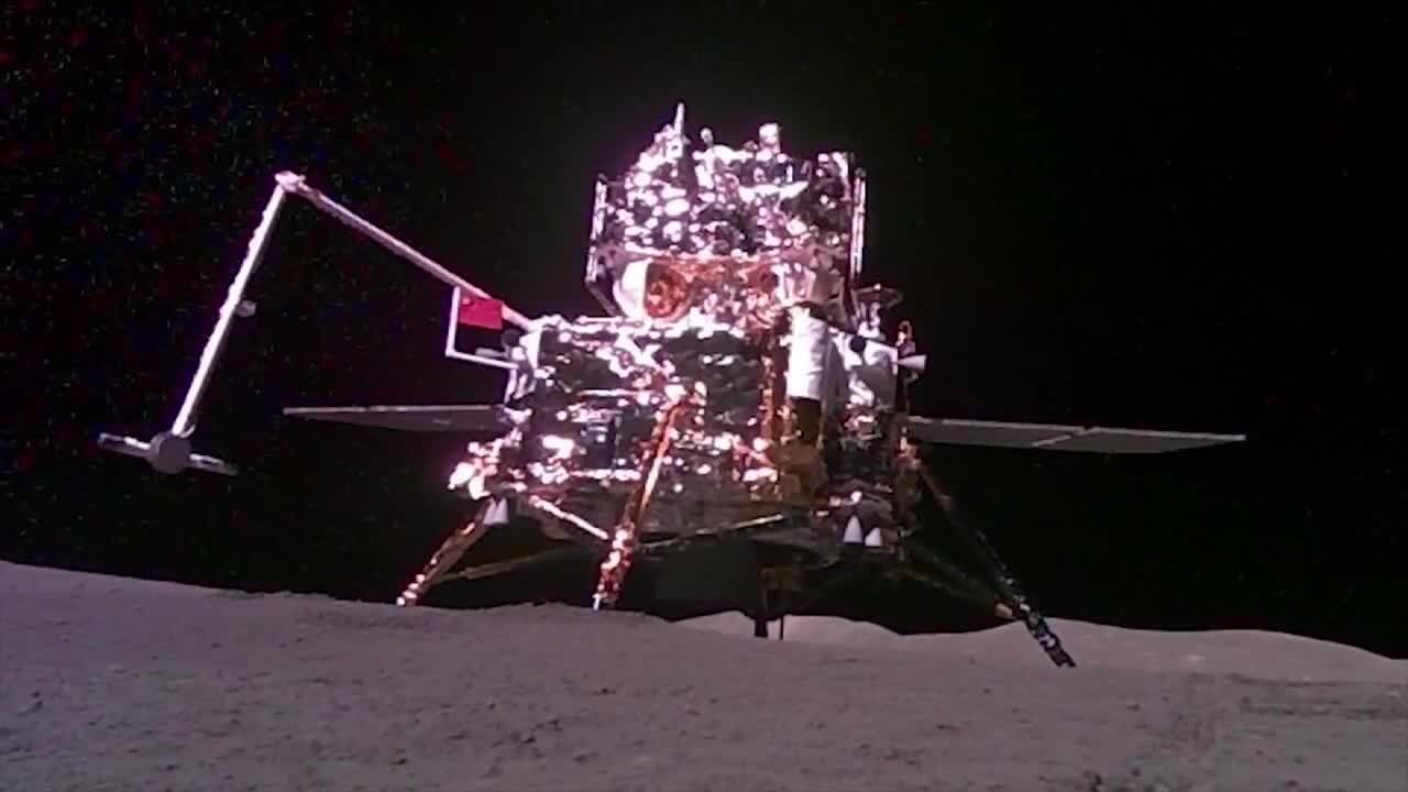 China lands a spacecraft on the moon’s far side to collect rocks for study