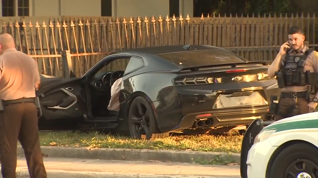 Suspected car thief taken into custody after crashing into NW Miami ...