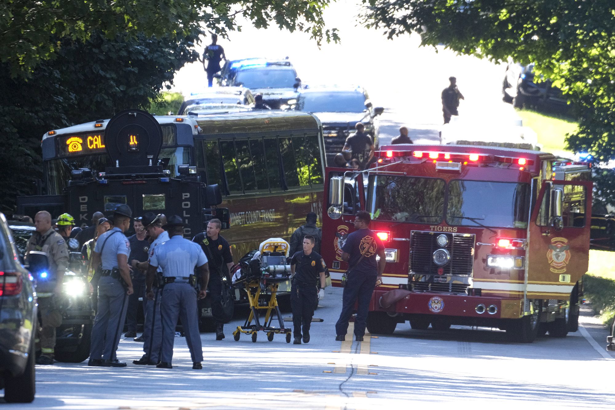 Bus passengers frantically texted loved ones as gunman hijacked an Atlanta commuter bus during rush hour