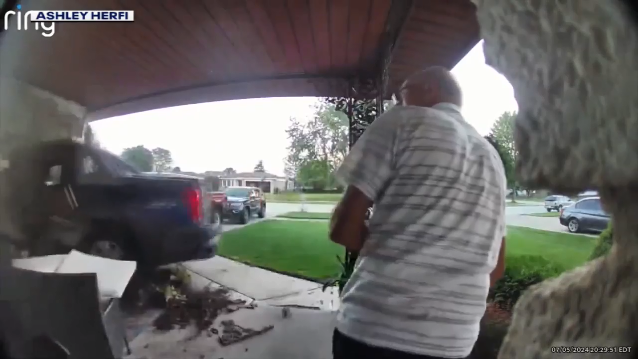 Michigan man narrowly escapes after truck crashes into home - WSVN ...