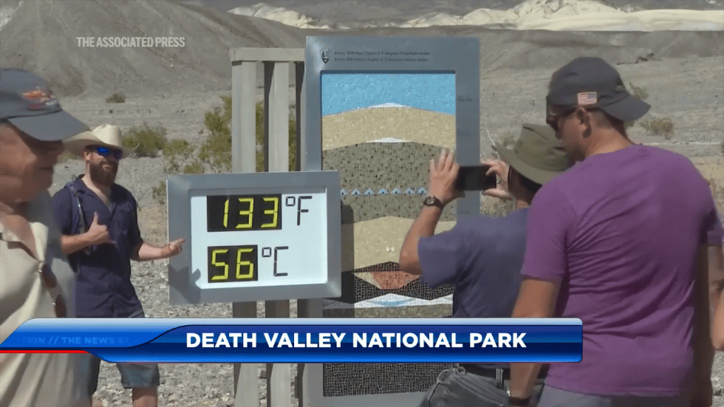 Tourists still flock to Death Valley amid searing US heat wave blamed ...