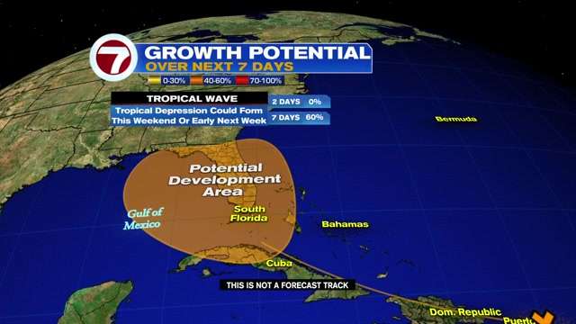 A potential tropical threat is taking shape near the Caribbean as ...