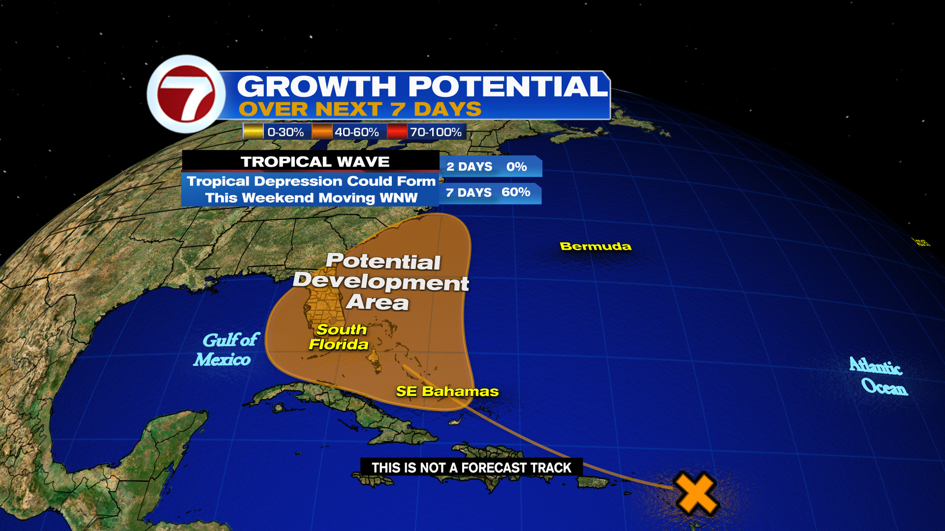A potential tropical threat is taking shape near the Caribbean as
