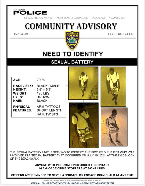 Police investigate sexual battery of woman in Miami Beach - WSVN 7News ...